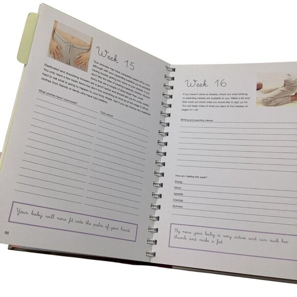 Pregnancy Journal With Elastic Closure & Weekly Progress Tracker 2003 - Picture 4 of 14